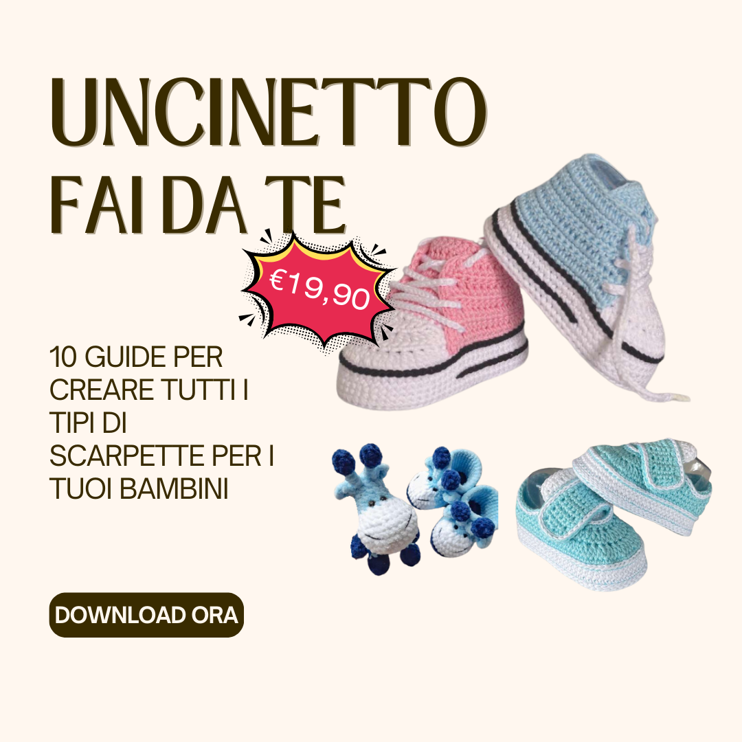 Kit 10 Guide – Scarpe per Bambini all'Uncinetto